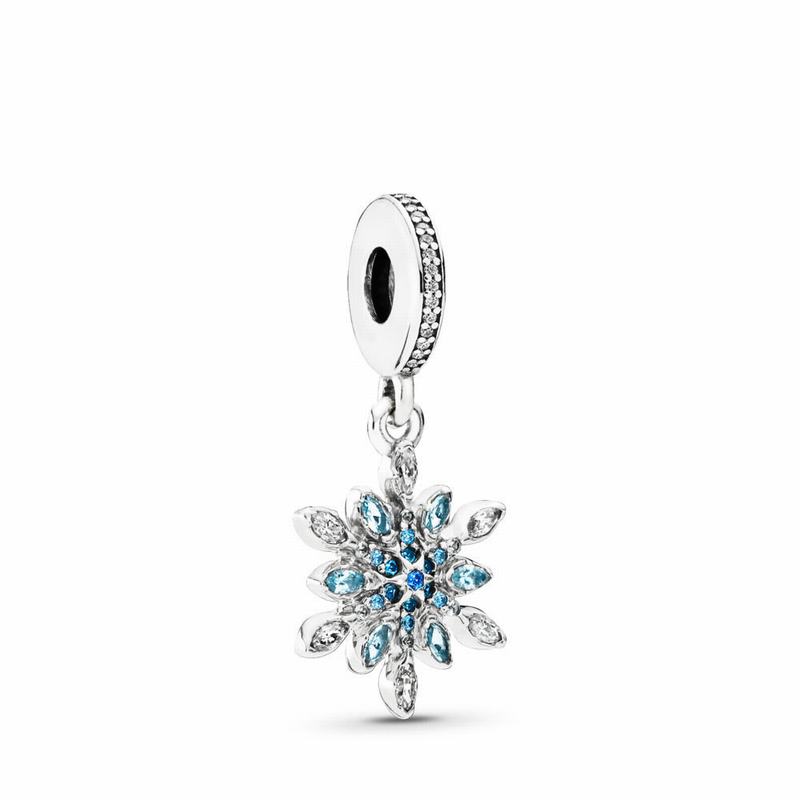 Pandora Crystalized Snowflake Dangle Charm Silver Egypt UC0975268